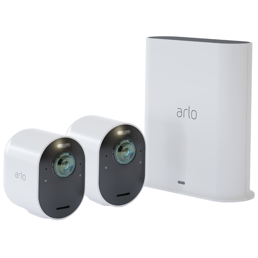 Arlo Ultra 2 Beveiligingscamera 4K Wit Duo Pack