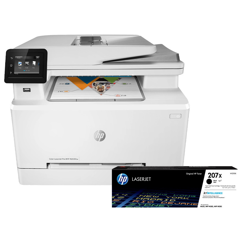 HP Color LaserJet Pro M283fdw MFP + 1 Extra Zwarte Toner