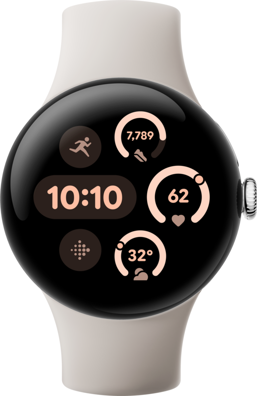 Google Pixel Watch 3 Zilver/Crème 41mm