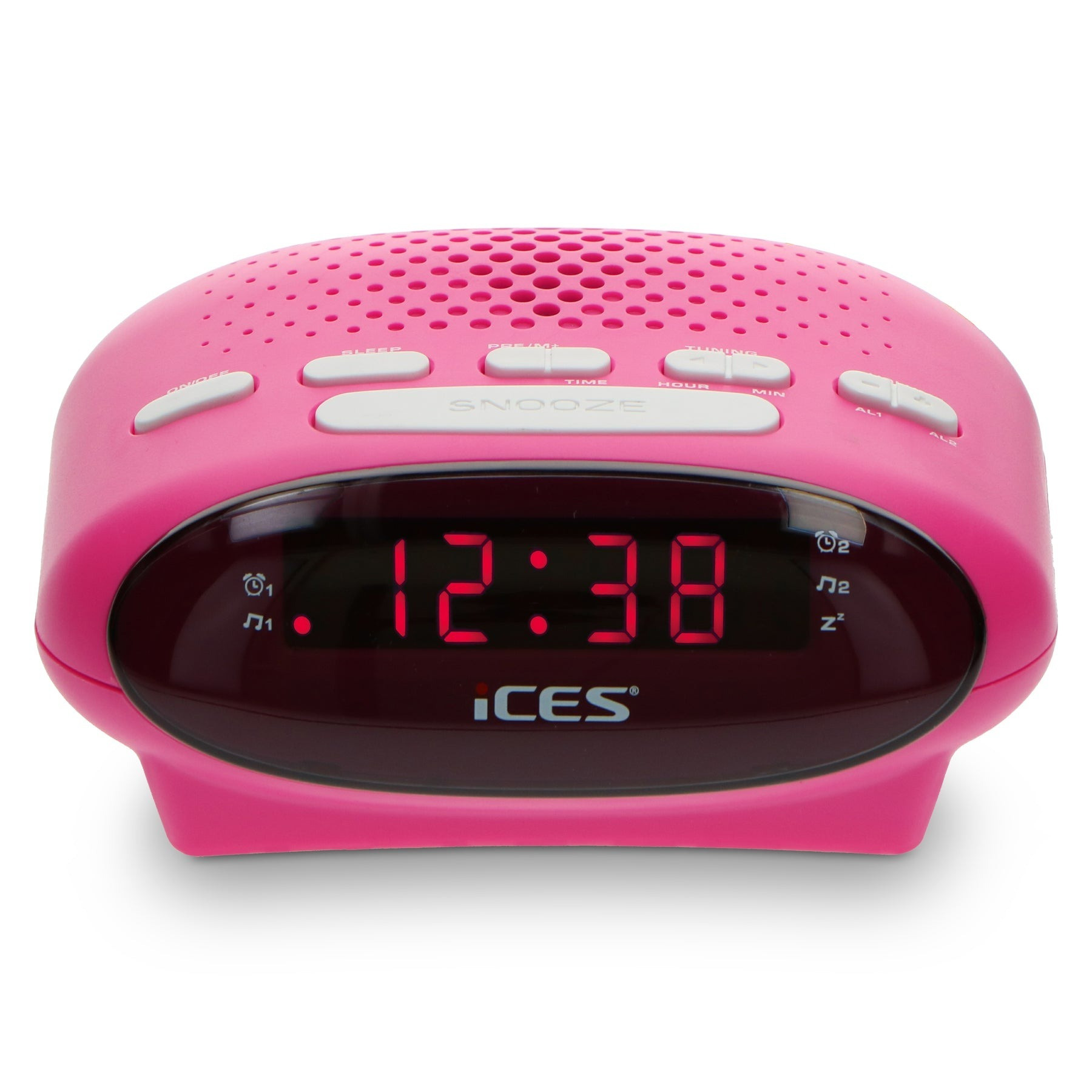 Lenco ICR-210 Wekker radio Roze