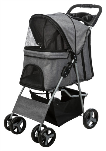 Trixie hondenbuggy grijs 47x80x100 cm tot 15 kg