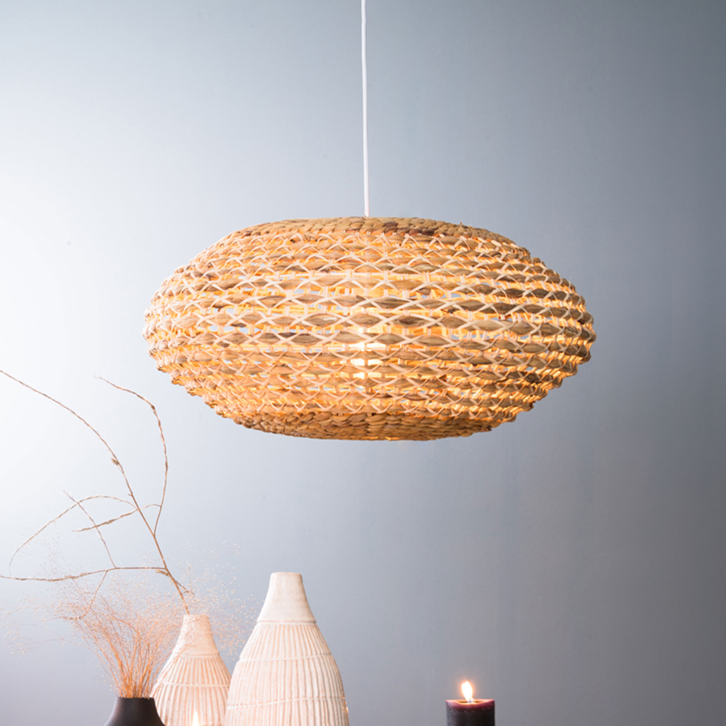 Light & Living Hanglamp Tripoli Rotan - Naturel