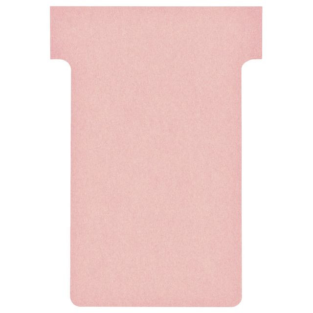 Nobo T-planbordkaarten index 2, ft 85 x 60 mm, roze