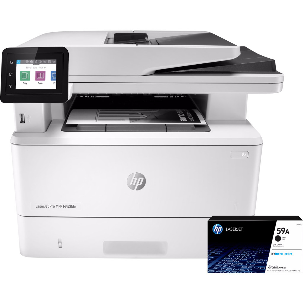 HP LaserJet Pro MFP M428dw + 1 extra zwarte toner