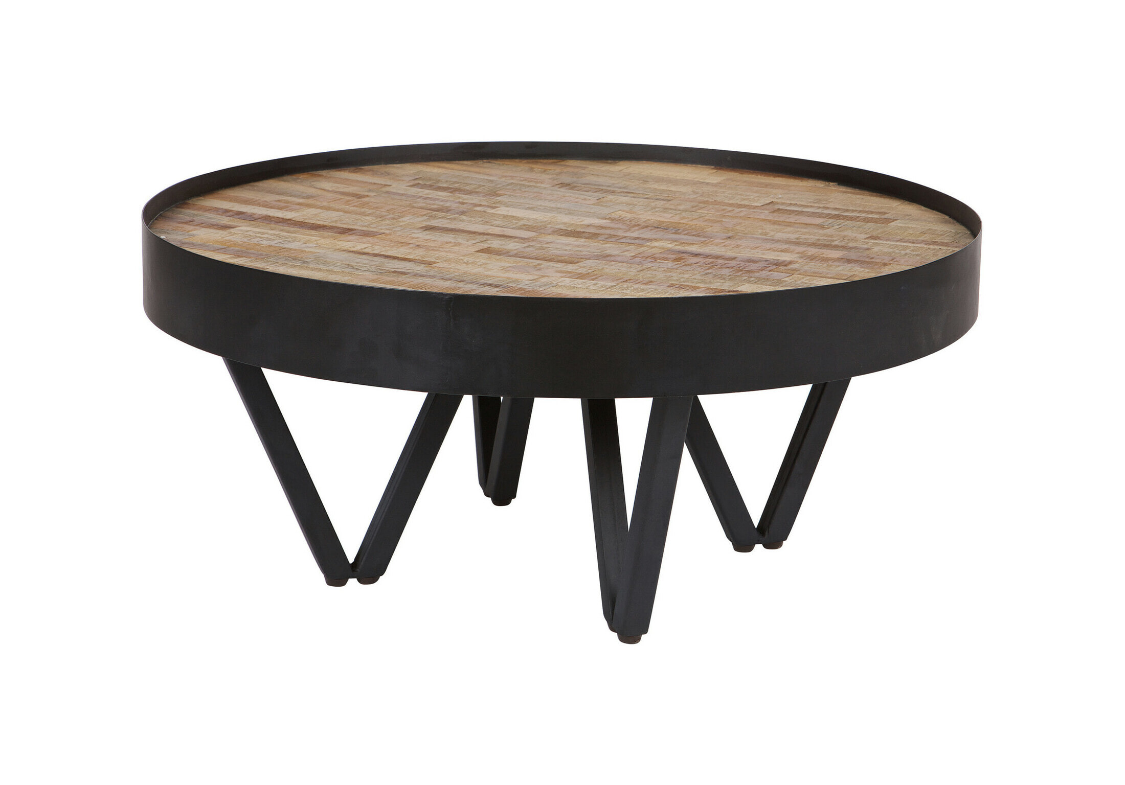 WOOOD Salontafel Dax Teakhout, 74cm - Naturel - Rond