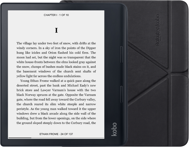 Kobo Sage + Kobo Sleep Cover Zwart