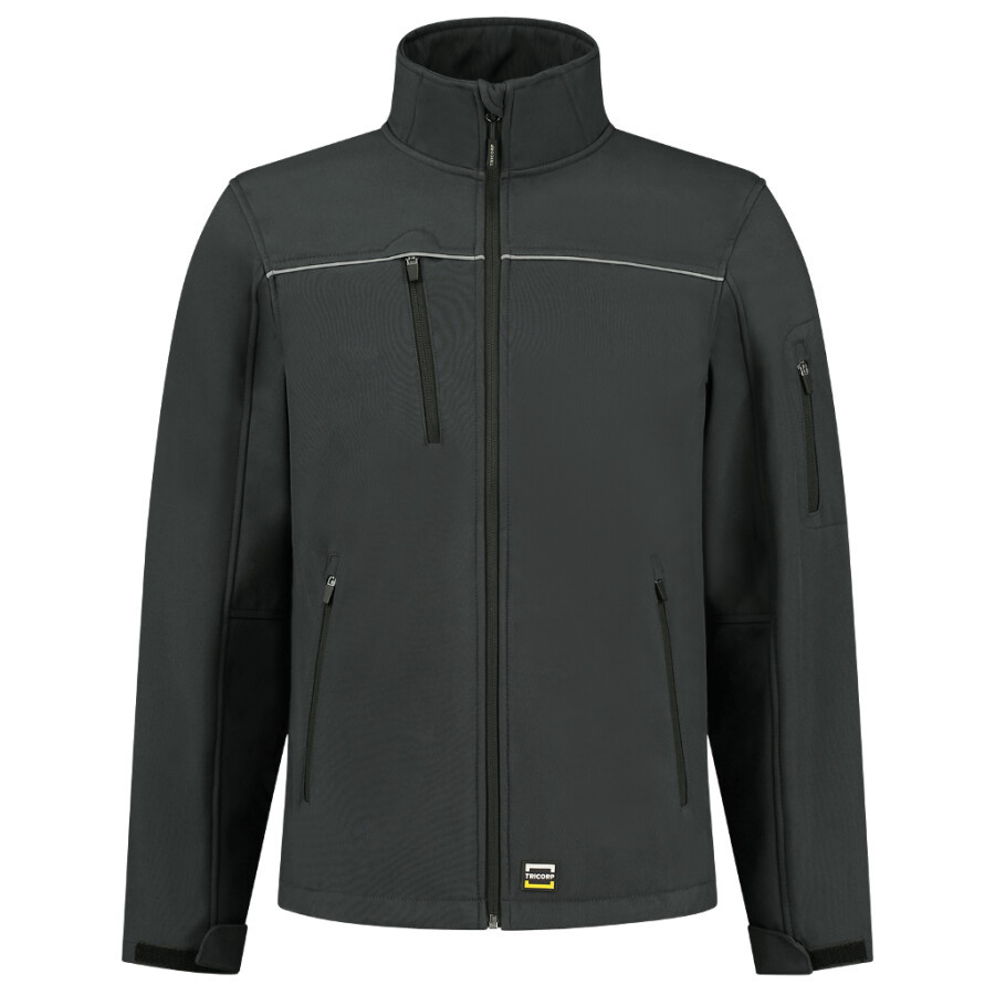 Tricorp softshell jack - Workwear - 402006 - donkergrijs - maat M