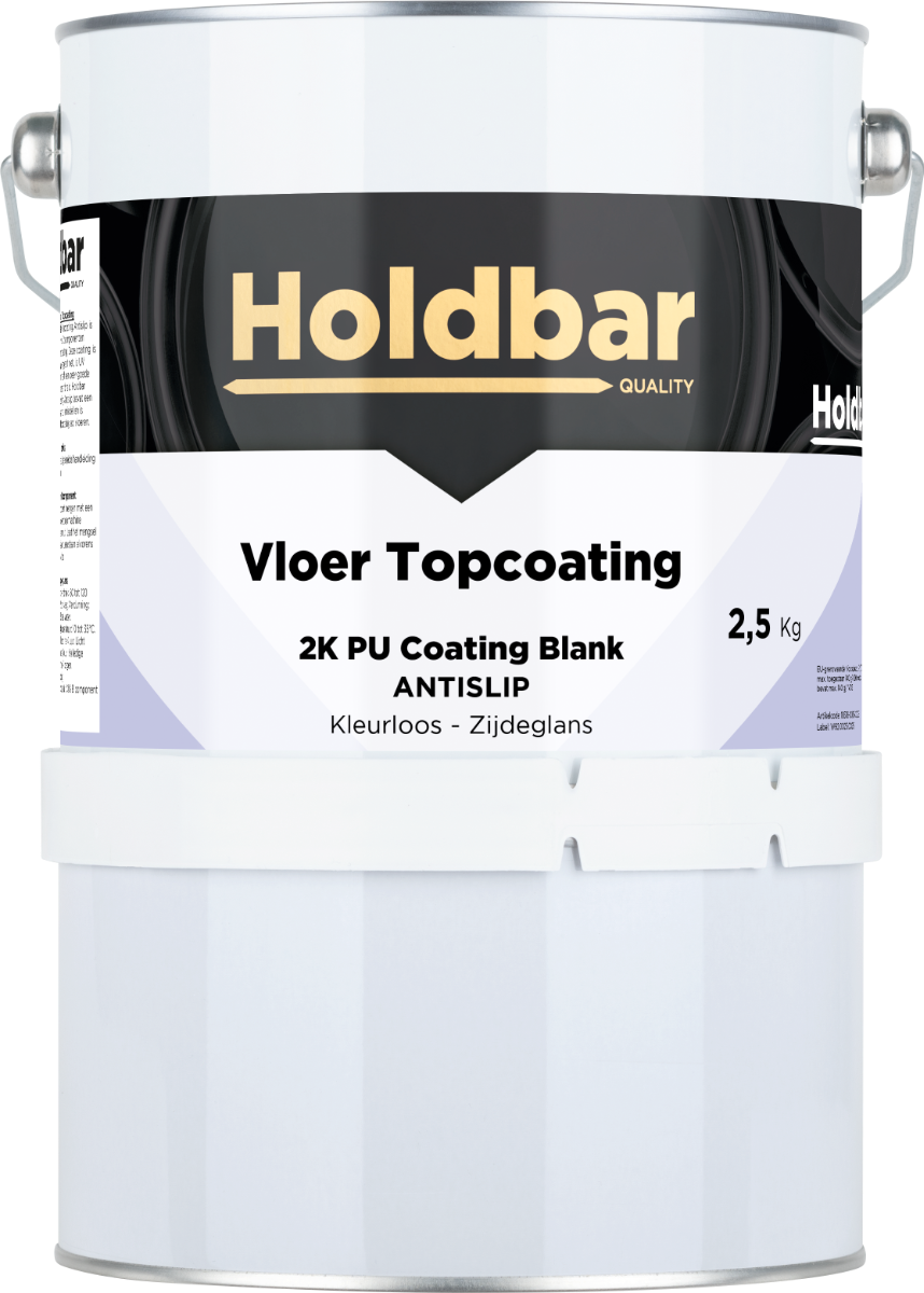 Holdbar Vloer Topcoating Zijdeglans Antislip 2,5 kg