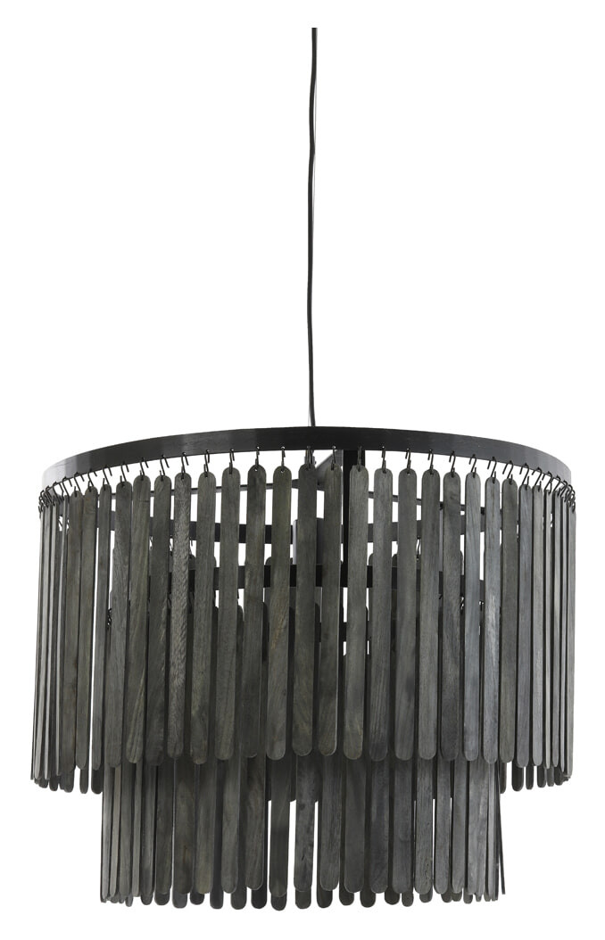 Light & Living Hanglamp 'Gulag' 60cm, kleur Zwart