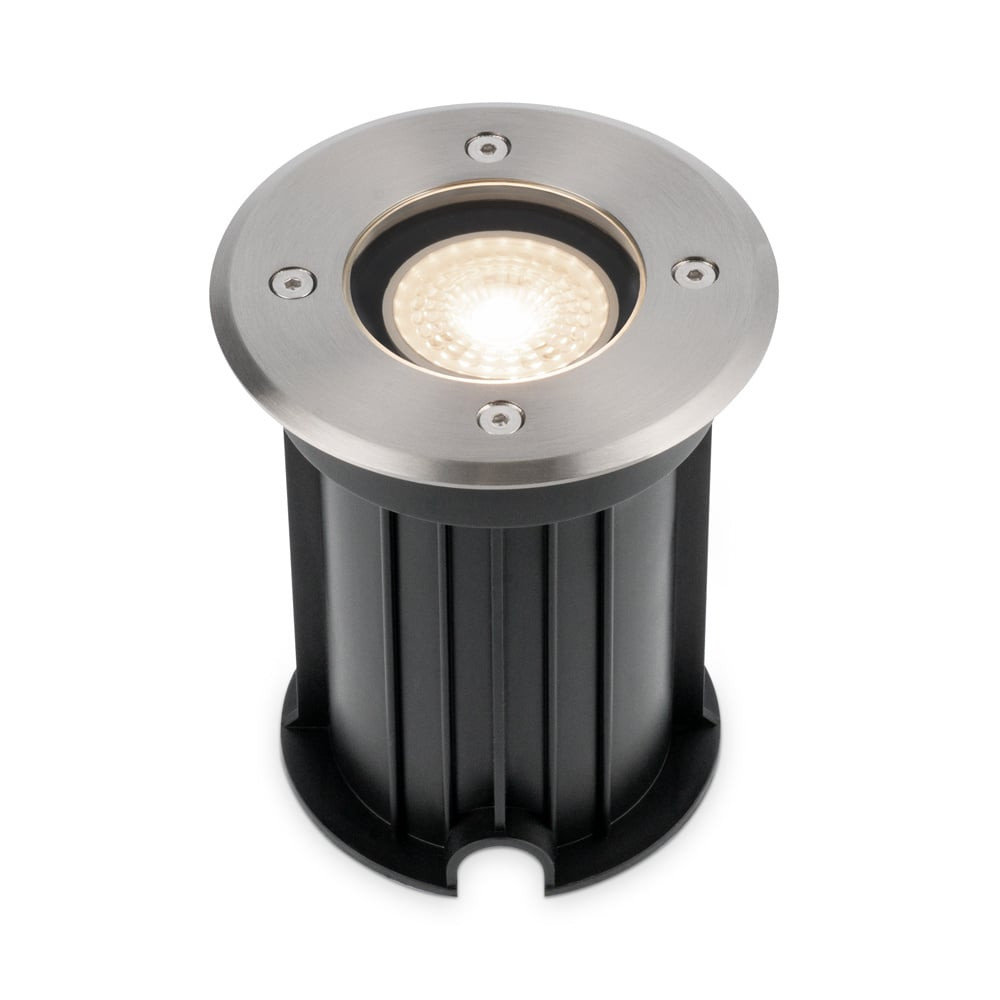 HOFTRONIC™ Maisy dimbare LED grondspot - Rond - RVS - 4000K neutraal wit - 5 Watt - IP67 straal waterdicht - 3 jaar garantie