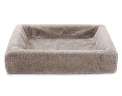 Bia bed fleece hoes hondenmand taupe bia-7 120x100x15 cm