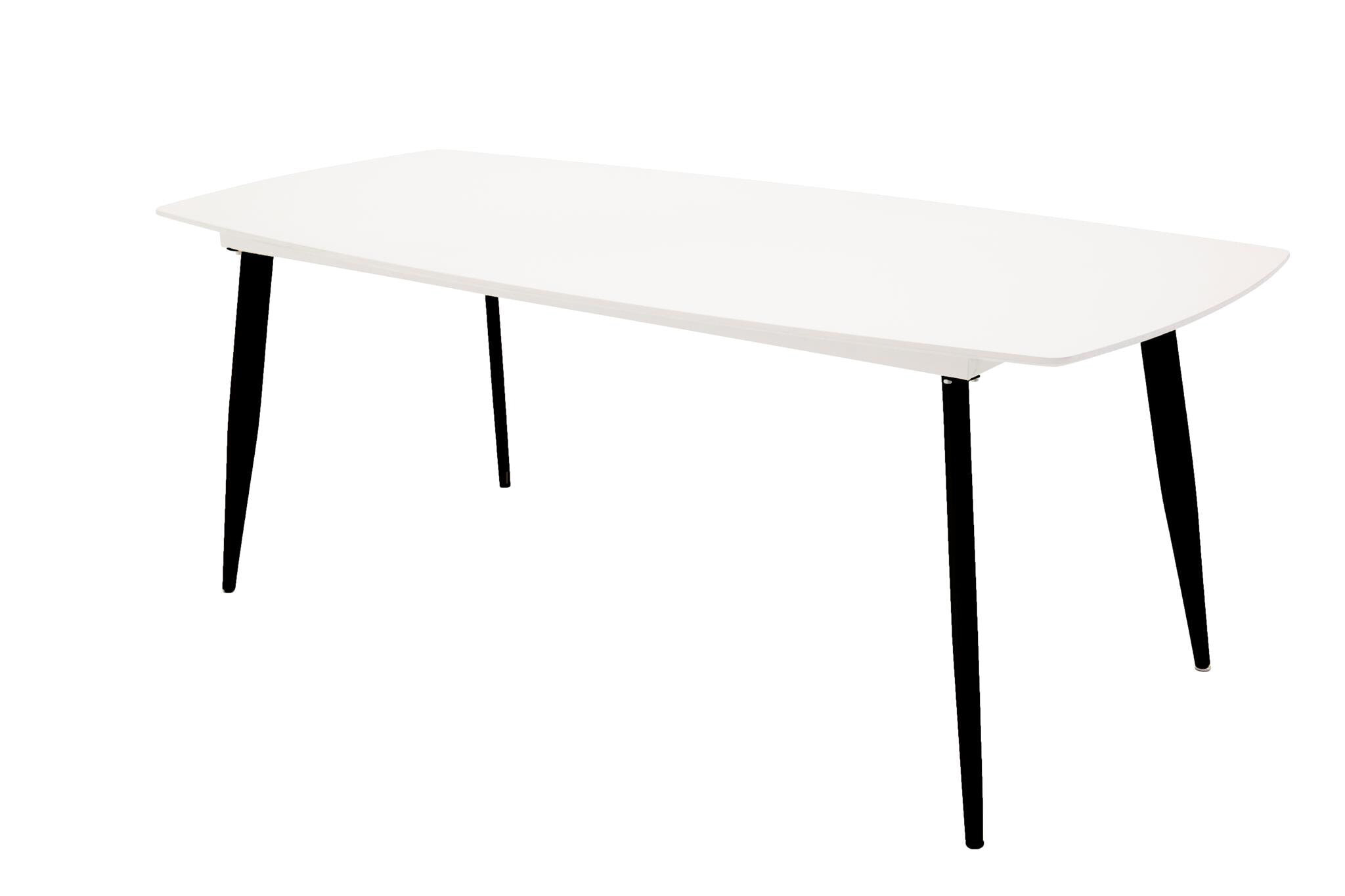 Nohr Eettafel Austina 240 x 100cm - Wit/Zwart