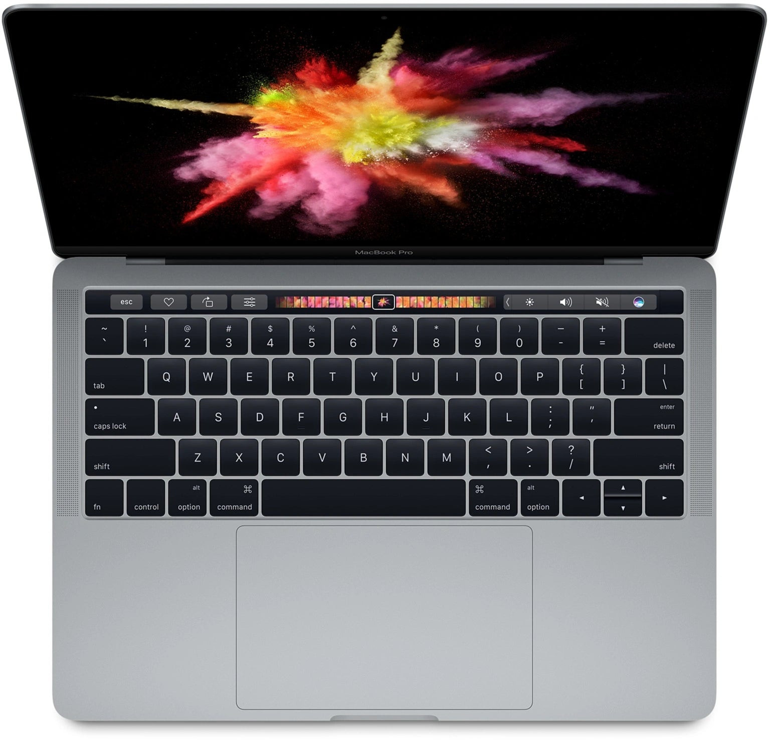 Refurbished MacBook Touchbar 13 inch i5 2.9 8 GB 512 GB Spacegrijs Licht gebruikt