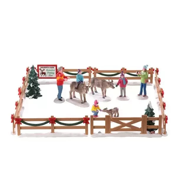 Lemax Reindeer Petting Zoo