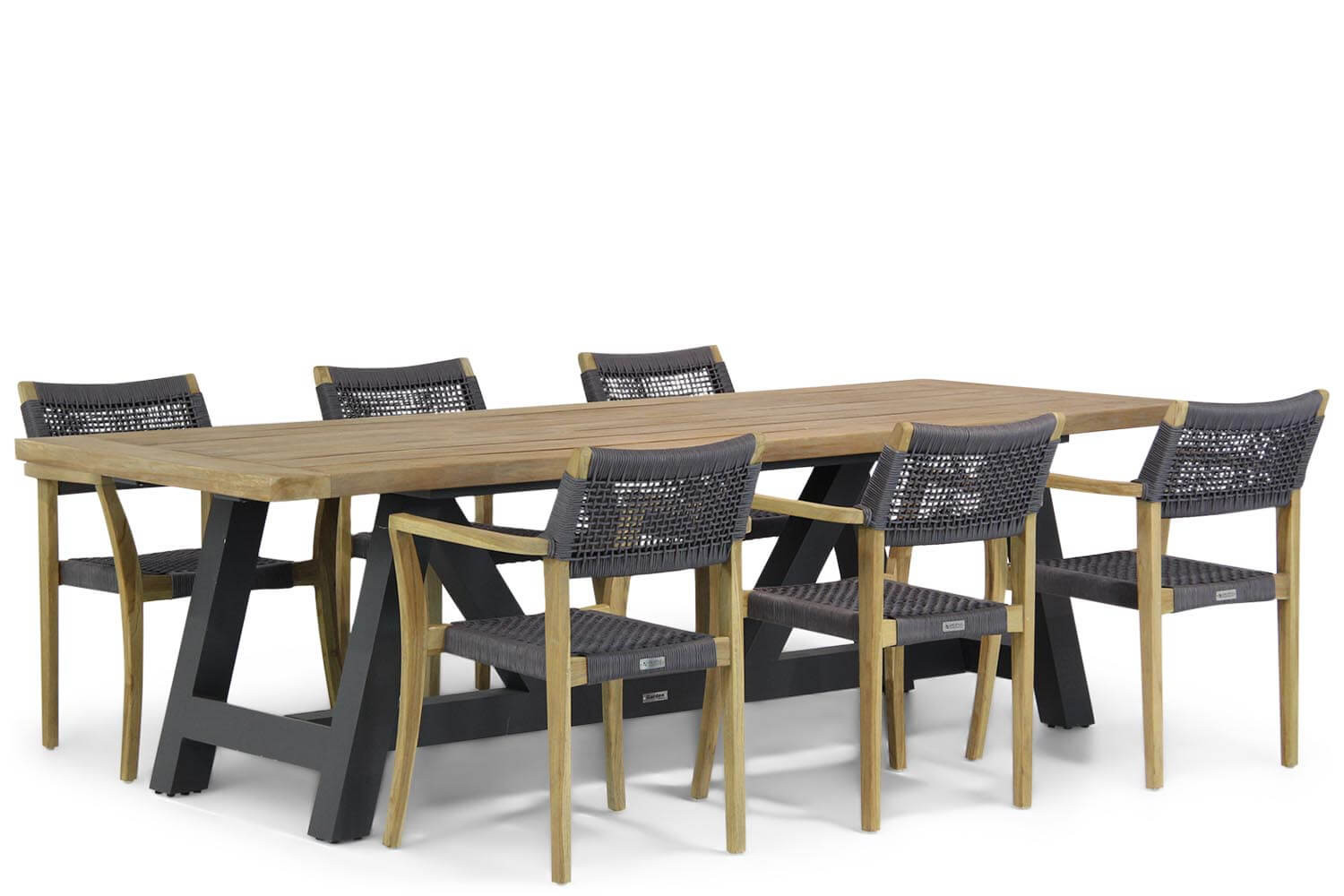 Lifestyle Dallas/Trente 260 cm dining tuinset 7-delig