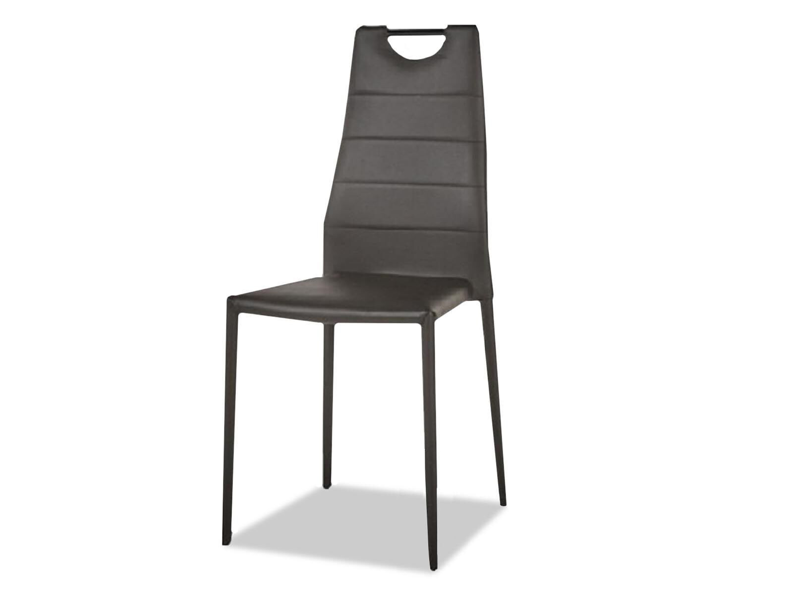 Set van 4 stoelen GILLY zwart