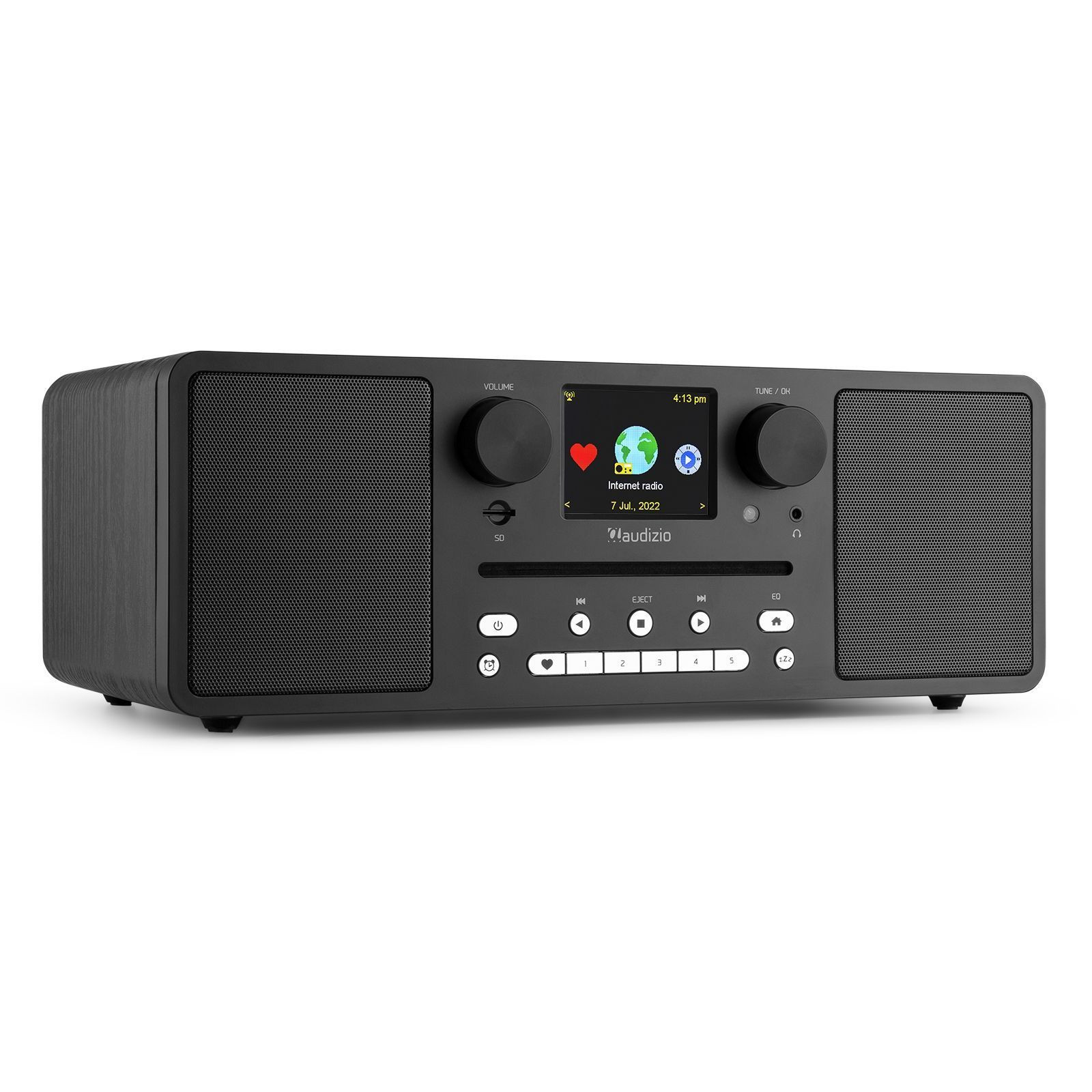 Audizio Naples stereo DAB radio met CD speler, Bluetooth, FM en