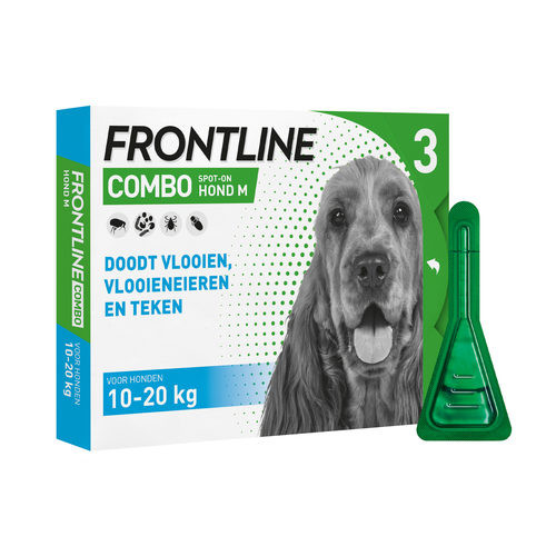 Frontline Combo Spot On 2 Medium Hond Medium - Anti vlooien en tekenmiddel - 3 pip