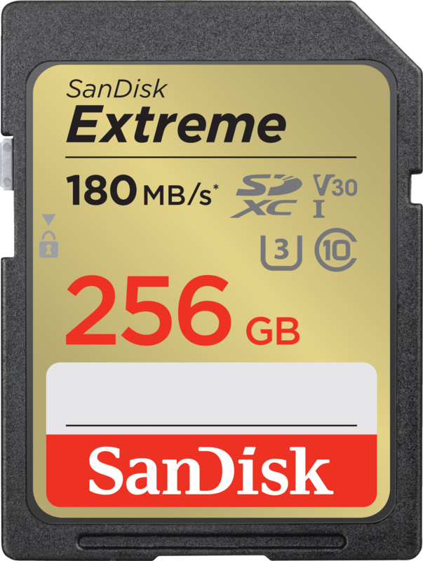 SanDisk SDXC Extreme 256GB 180mb/s