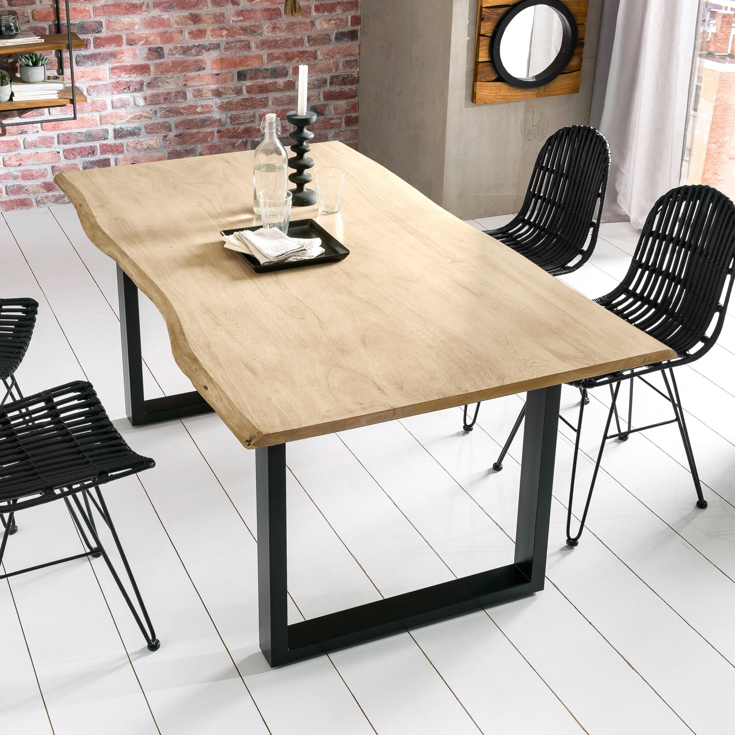 Artistiq Boomstam Eettafel Tinata Acaciahout - Naturel