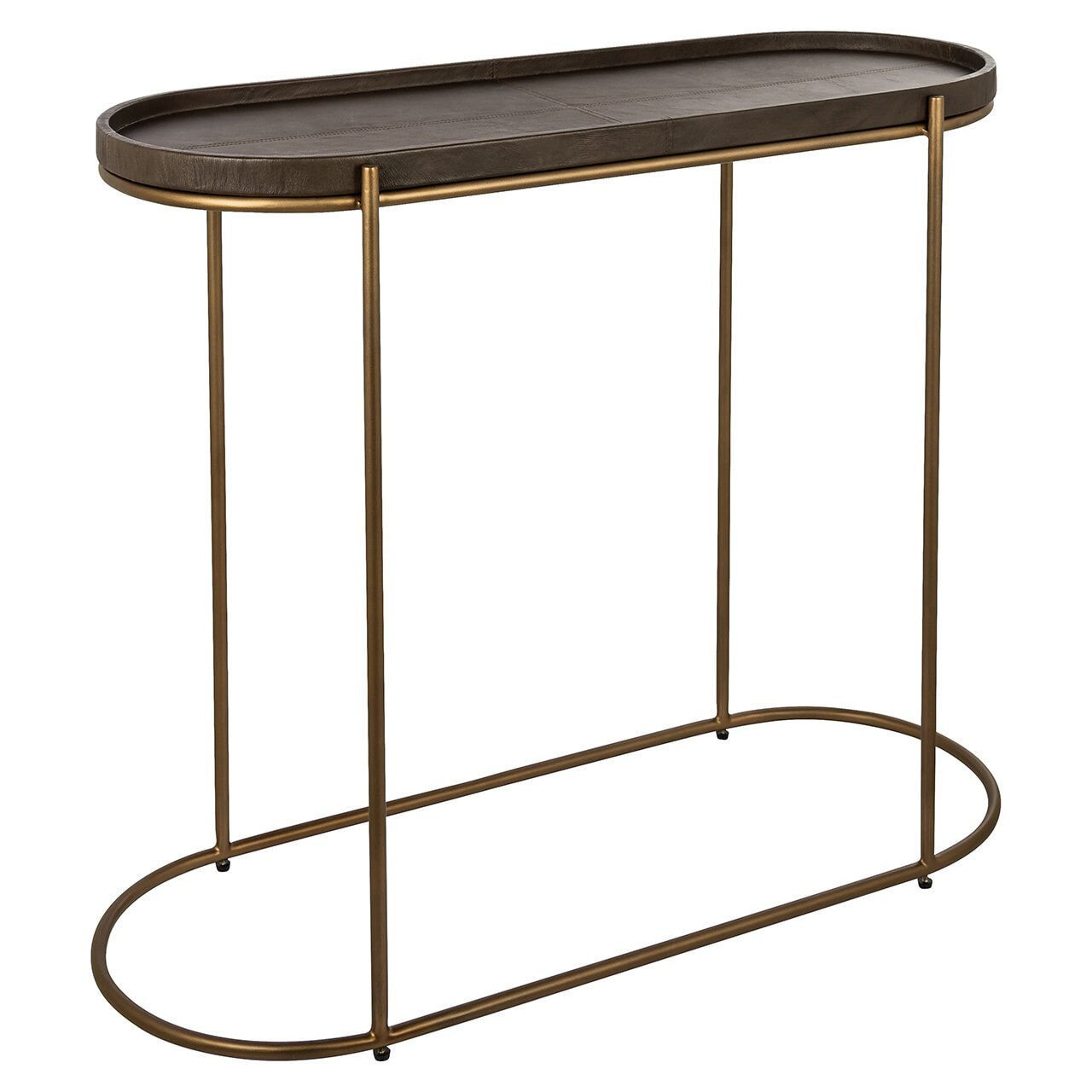 Richmond Sidetable Zillon Leder, 97cm - Bruin