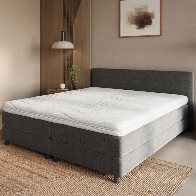 Toppermatras Luxury Line - Comfortschuim - 90x200 cm met Comfortschuim Kern - Van Dreamhouse - Comfort: Medium/stevig - Dekbed-Discounter.nl