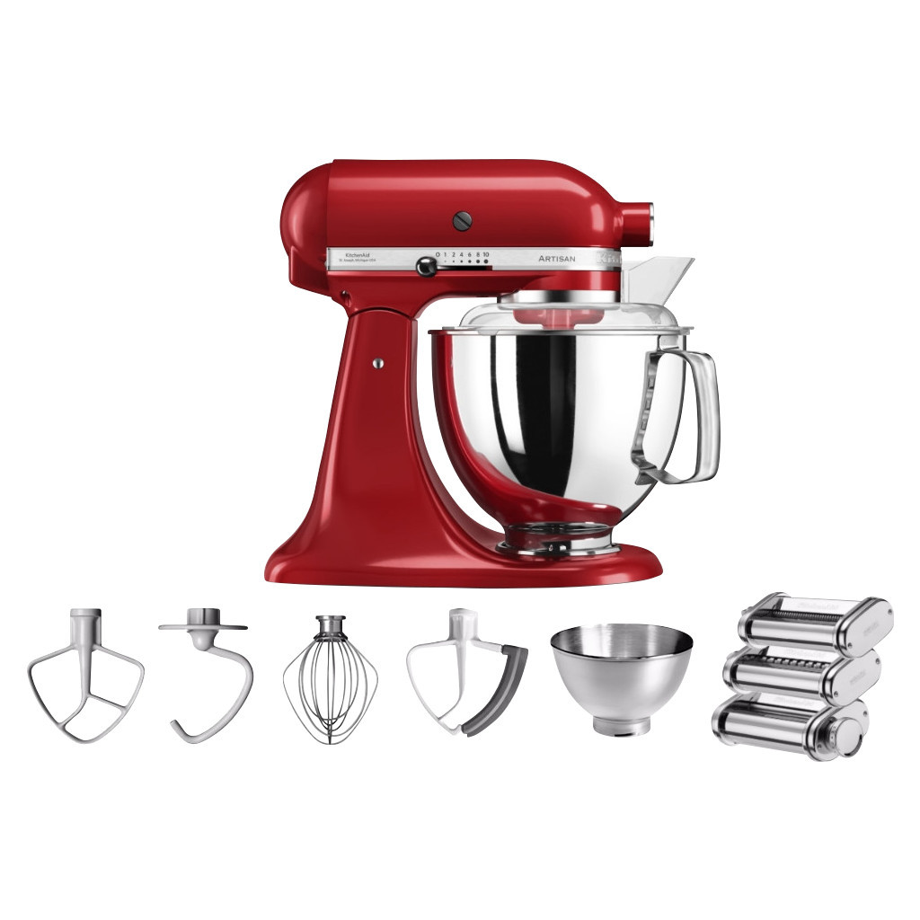 KitchenAid Artisan 5KSM175PS Keizerrood + Pastarollerset