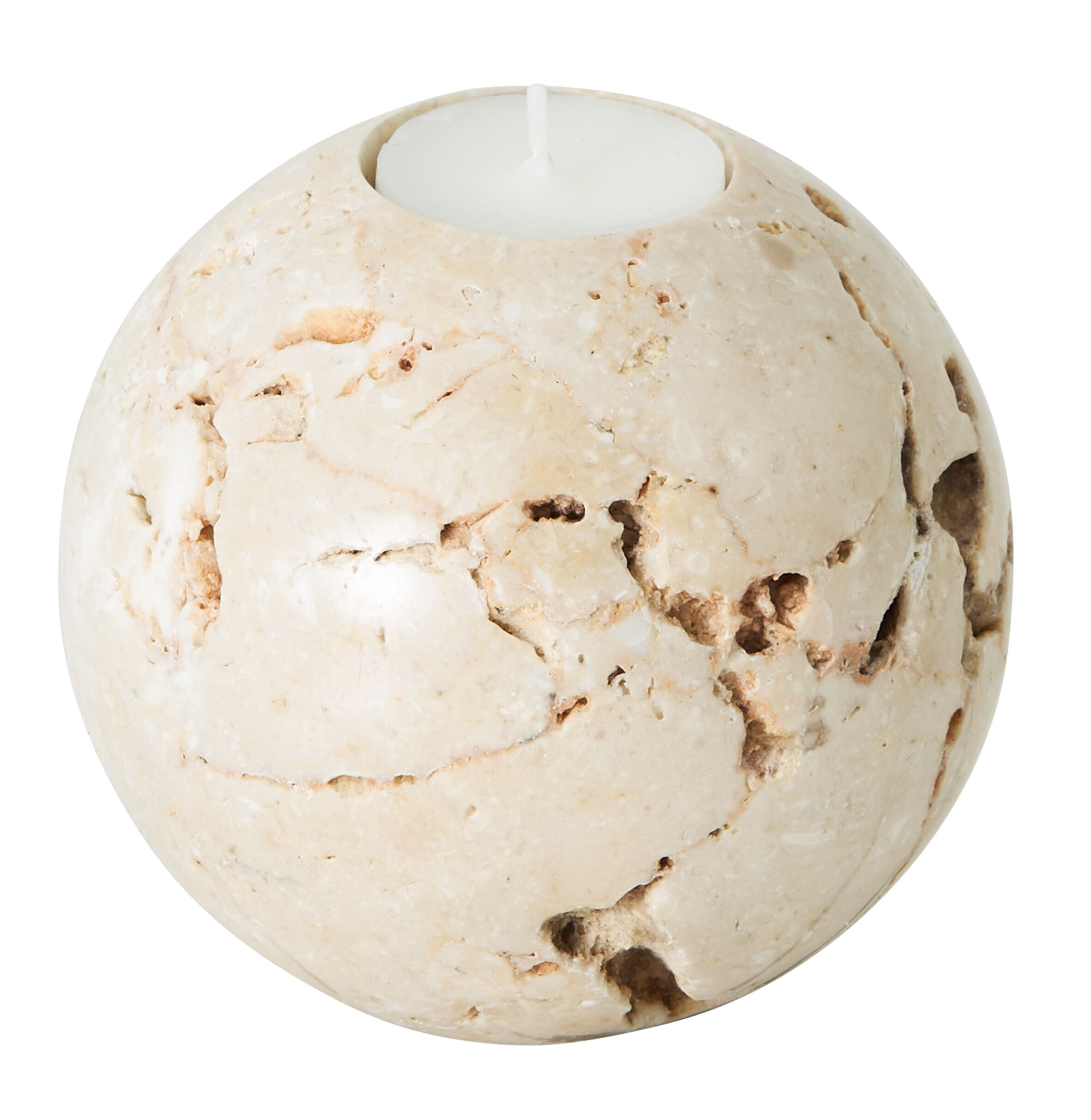 MUST Living Kaarshouder Cheese Stone Marmer - Beige